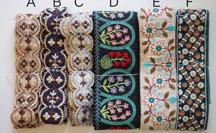 インド刺繍リボンSALE